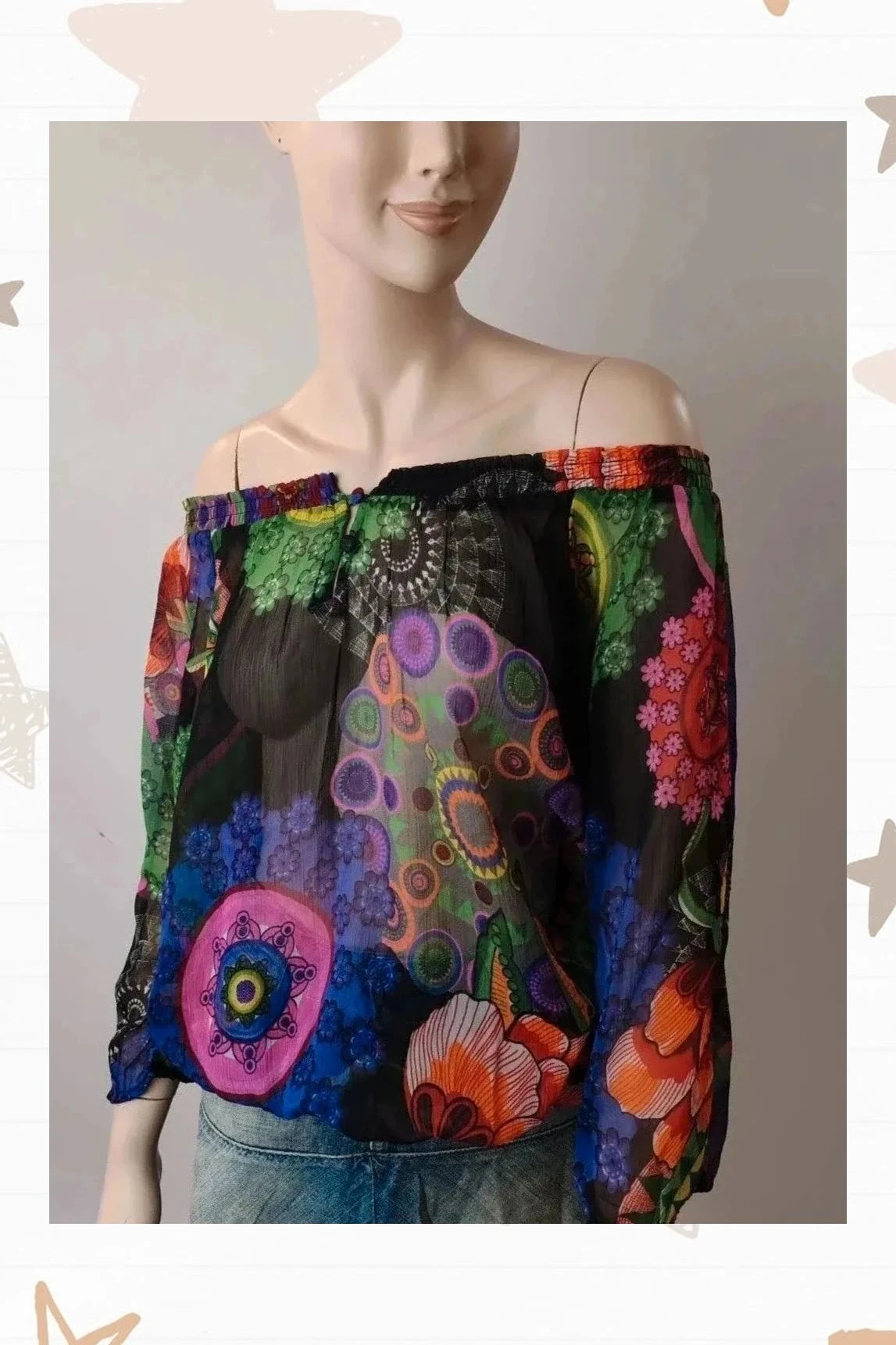 Blusa semitransparente Desigual